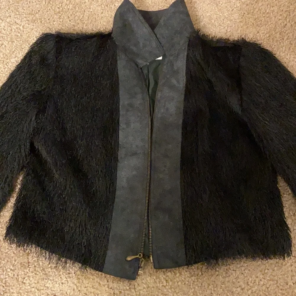 Vintage mohair and suede fringe jacket size xs - Picture 5 of 5